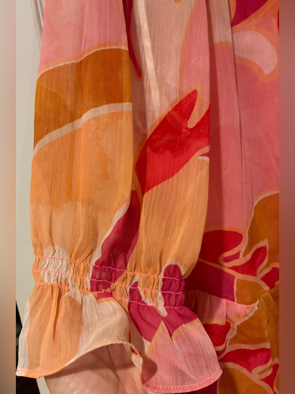Donna Morgan printed floral tiered dress NWT - Picture 3 of 8